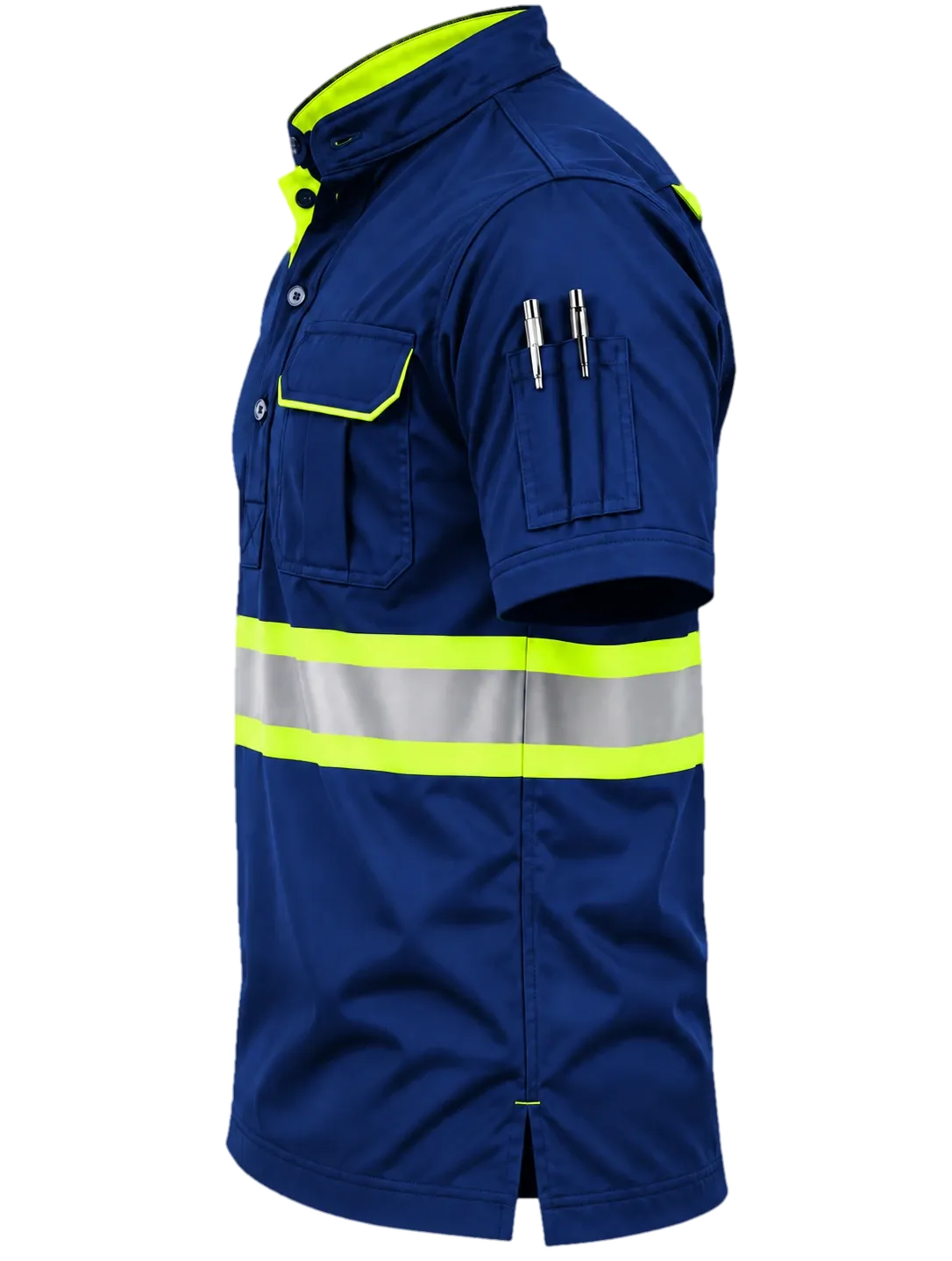 Standout Utility Shirt, short sleeve, side view